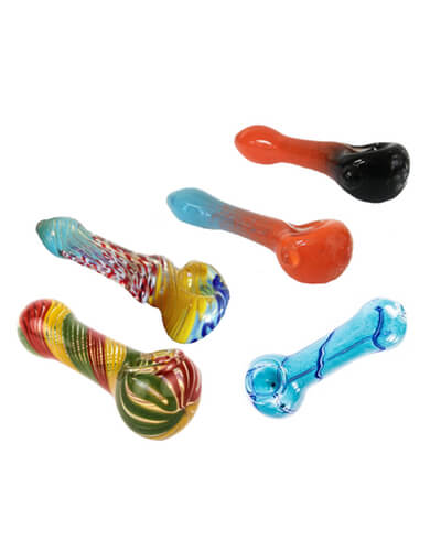 Heavy Glass Spoon Pipe 5"