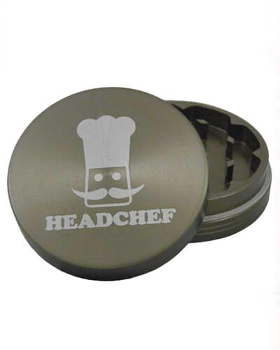 Headchef Hard Anodised 55mm 2 Part Herb Grinder