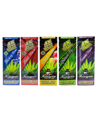 King Pin Hemp Wraps - 5 Flavours