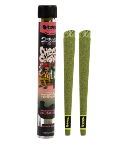 G Rollz - Cheech & Chong Terpene Infused Blunt Cones - Watermelon Sunrise image 3