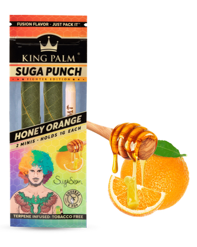 King Palm Suga Punch Honey Orange (Mini Rolls 2 Pack) image 1