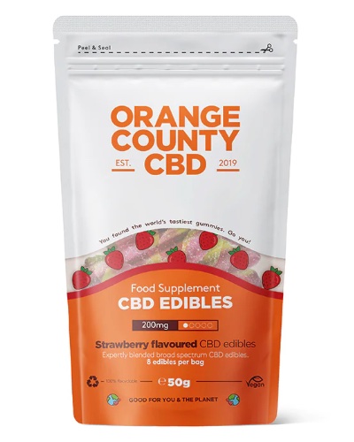 Orange County CBD Gummy Strawberries 200mg