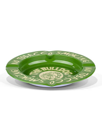 The Bulldog Tin Ashtray - Green image 2