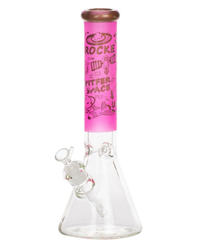 Amsterdam Glass Pink UFO Bong 7MM