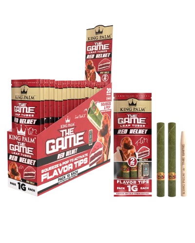 King Palm The Game Leaf Tubes Red Velvet 1G image 2