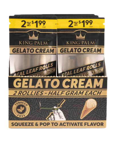 King Palm Rollie Size Gelato Cream 2pk