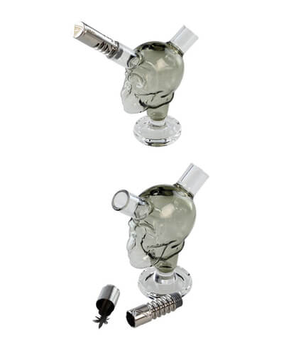 VAPOLICX Vaporiser Skull Bubbler