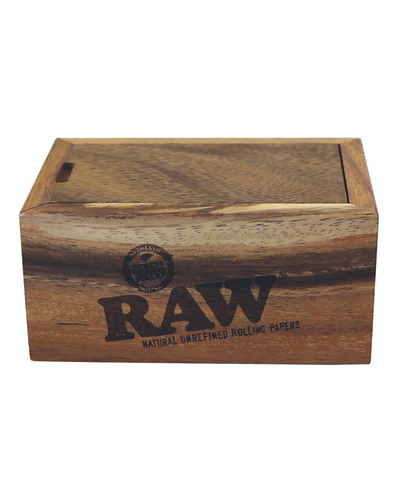 RAW Slide Top Acacia Wood Box image 1