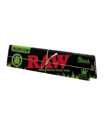 RAW Black Kingsize Slim Organic Hemp image 1