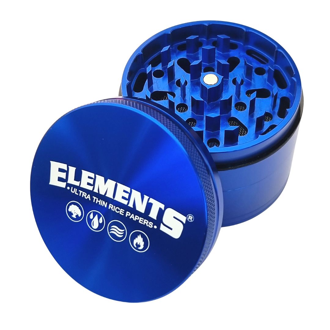 Elements Blue 4 Piece Large Aluminium Grinder image 3