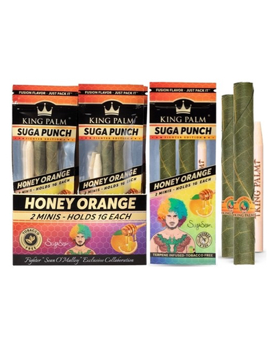 King Palm Suga Punch Honey Orange (Mini Rolls 2 Pack) image 2