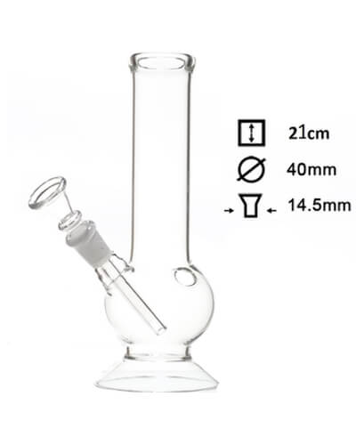 Plain Bouncer Glass Bong