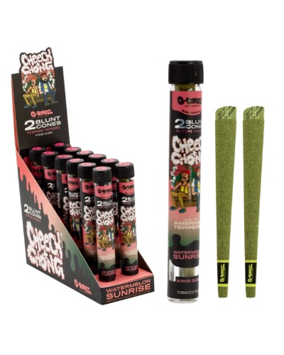 G Rollz - Cheech & Chong Terpene Infused Blunt Cones - Watermelon Sunrise image 1