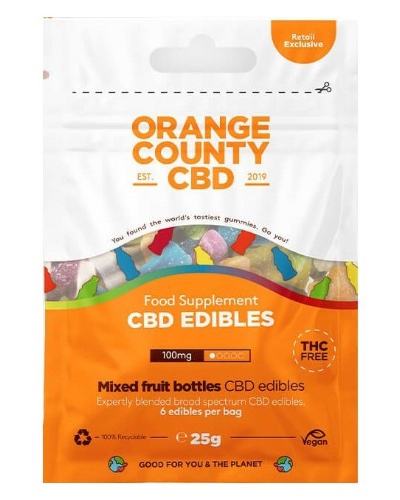 Orange County CBD Fruit Bottles Fun Size Bag 100mg