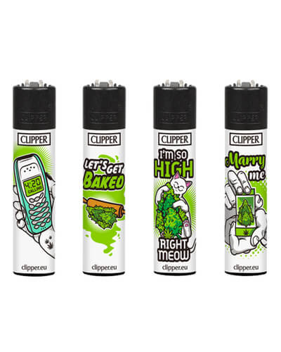 Clipper Lighter Weed Slogan 2